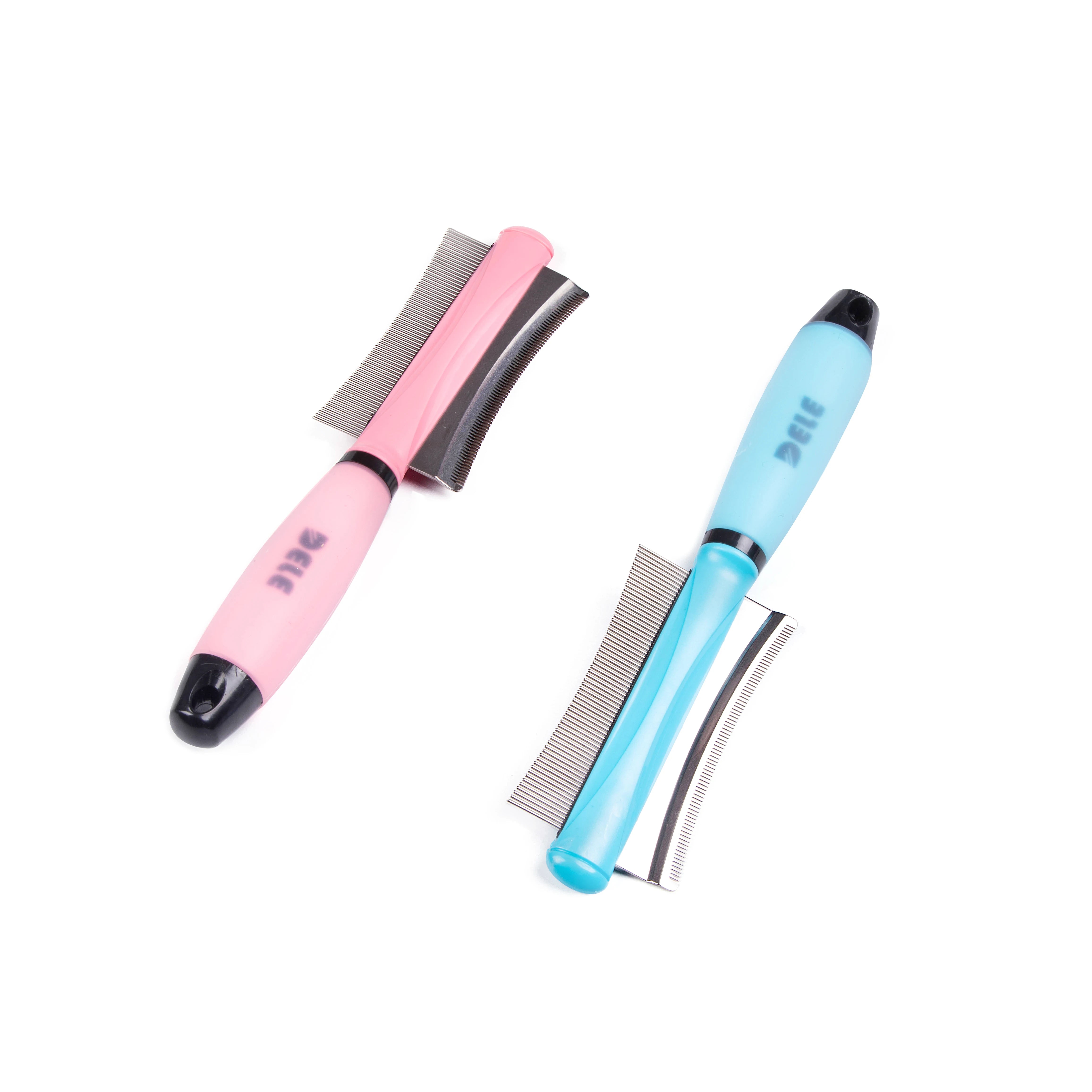 Pet Hair Comb for Cat Dog Hair Remover Double-sided Easy Deshedding Brush for Cat Grooming Tool for Long Small Hair Dog