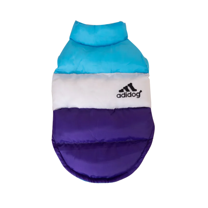 Winter Warm Dog  Clothes Designer Fashion Dog Cotton  Color Block Pet Coat For Small Dogs Chihuahua Puppy Costume Windproof