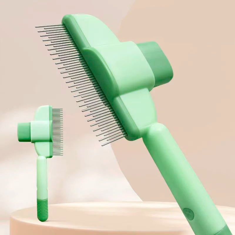 One-Click Hair Removal Comb Pet Hair Remover One Button Dogs Brush Self-cleaning Cat Brush Pet Grooming Brush Massage Comb