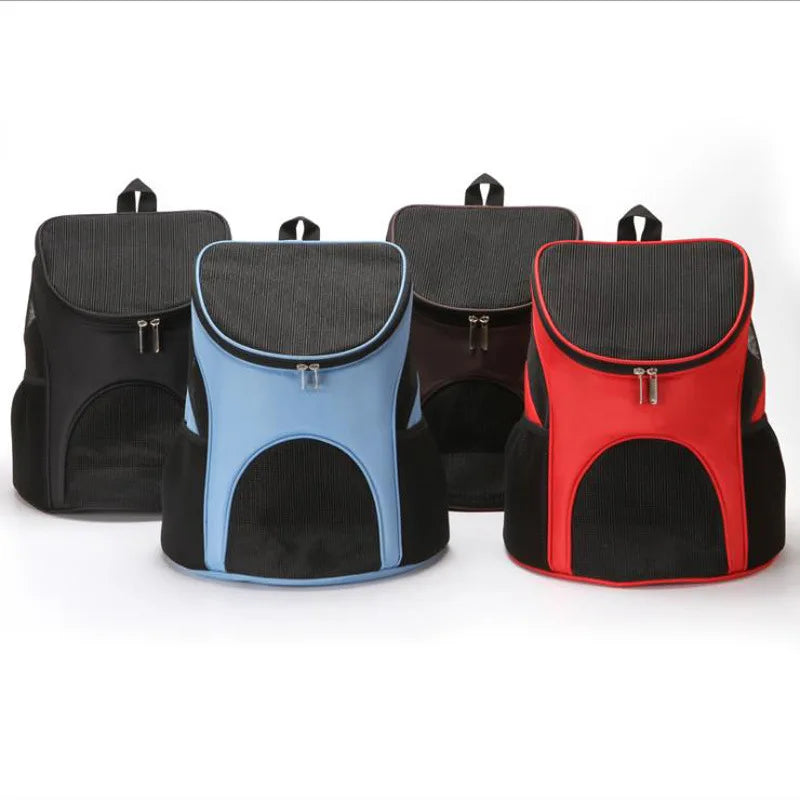 Cat Carrying Bag Foldable Double Shoulder Portable Pet Products Travel Outdoor Breathable Backpack Large Capacity Travel Carrier