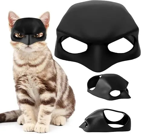 Cat Mask Cosplay, Halloween Cat Bat Mask, Funny Costumes Accessories for Cats, Bat Cat Cosplay Apparel (Large)