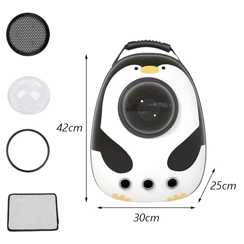 Outdoor Travel Puppy Cat Backpack Carrier Bag Breathable Pet Space Capsule Mascotas Supplies for Cats Goats transporter dla kota