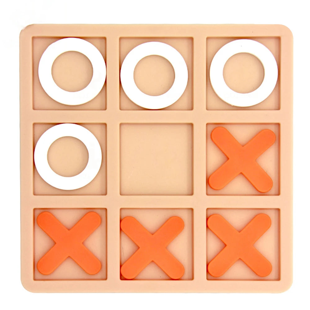 Tic Tac Toe Table Toy for Adults and Kids,Travel Game,Player Room Decor, Family XO Romantic Decorative Pieces