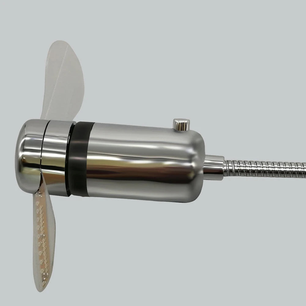 LED Clock Fan Time Temperature Display Mini Cooling Flashing Fan DC 5V Hand Mini USB Fan Portable Gadgets for Laptop PC Notebook