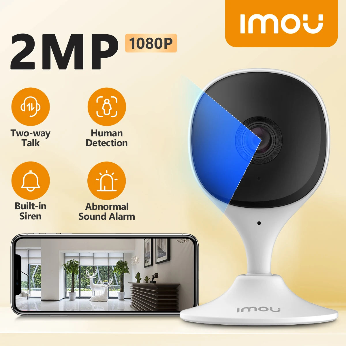 IMOU Indoor Camera Home CCTV Surveillance  360° PTZ WiFi Camera Auto Tracking Security Protection Family Pet Baby Monitor
