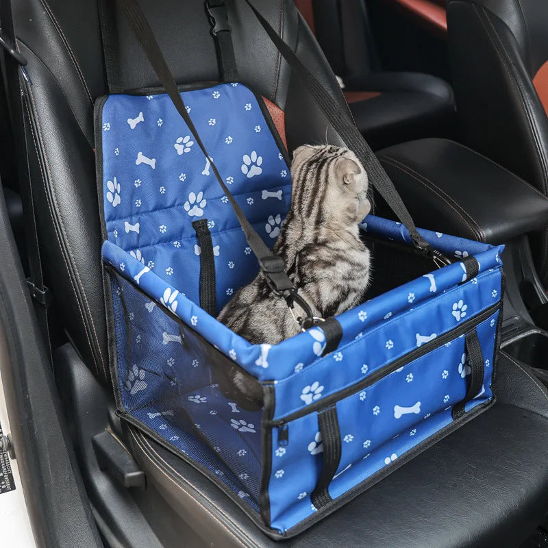 Cat Carriers Bags Travel Accessories Pet Dog Seat, Foldable Dog Car Booster Seat Waterproof Breathable Oxford Travel Bag Puppies