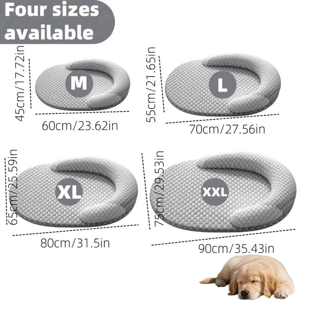 Dog Bed for Indoor or Outdoor Sleeping - Soft Plush Pet Nest with Non-Slip Bottom Cozy Kennel for Small to Medium Dogs