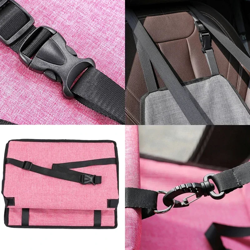 Double Thick Waterproof Pet Travel Accessories  5 Color Folding Mat, Mesh Bag & Car Seat Cover