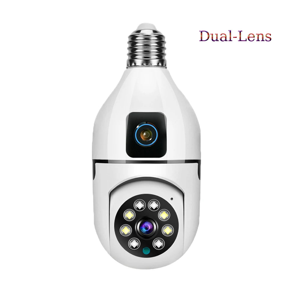 4G WiFi IP Camera E27 Bulb Cam 3MP Wireless Baby Monitor AI Tracking Security Video Surveillance Pet Cam SmartLife Indoor