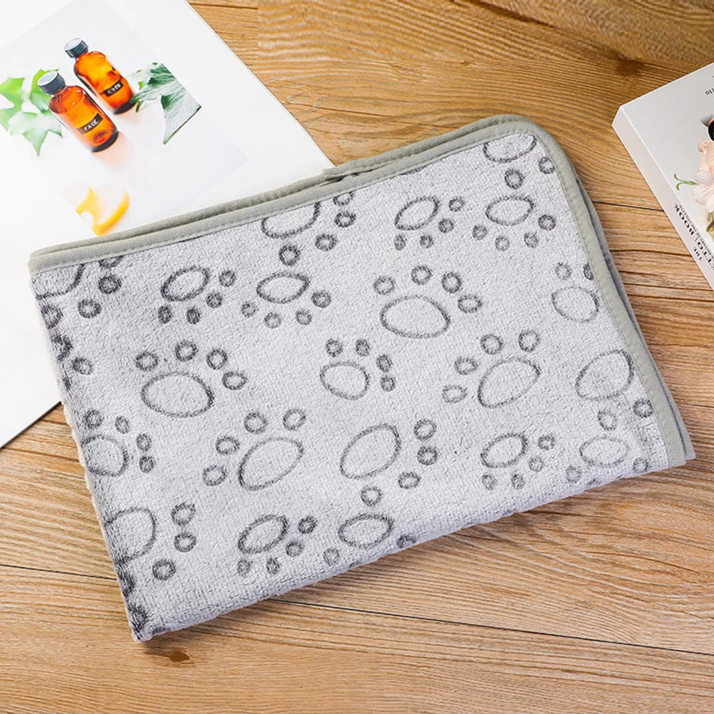 Dog Bed Blanket Bed Mat Soft Fleece Cat Blanket Cute Printed Pet Travel Mat Breathable Cozy Warm Blankets for Small Medium Dogs