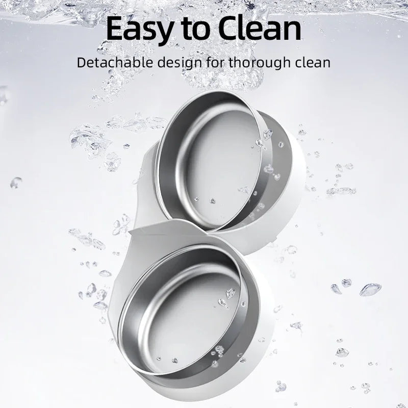 Stainless Steel Single & Double Bowl Accessories For 4L Automatic Pet Feeder Cat Food Dispenser Without Pet Feeder