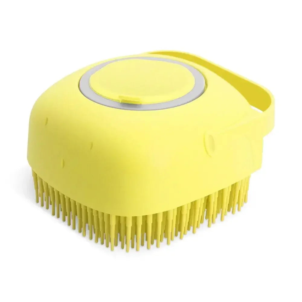Pet Dog Shampoo Brush 2.7oz 80ml Cat Massage Comb Grooming Scrubber for Bathing Short Hair Soft Silicone Rubber Dog accessories