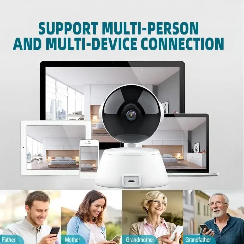 8MP 4K IP Camera Wireless Intelligent Auto Tracking of Human Surveillance Camera HD Cloud Smart Home CCTV Network Wifi Camera