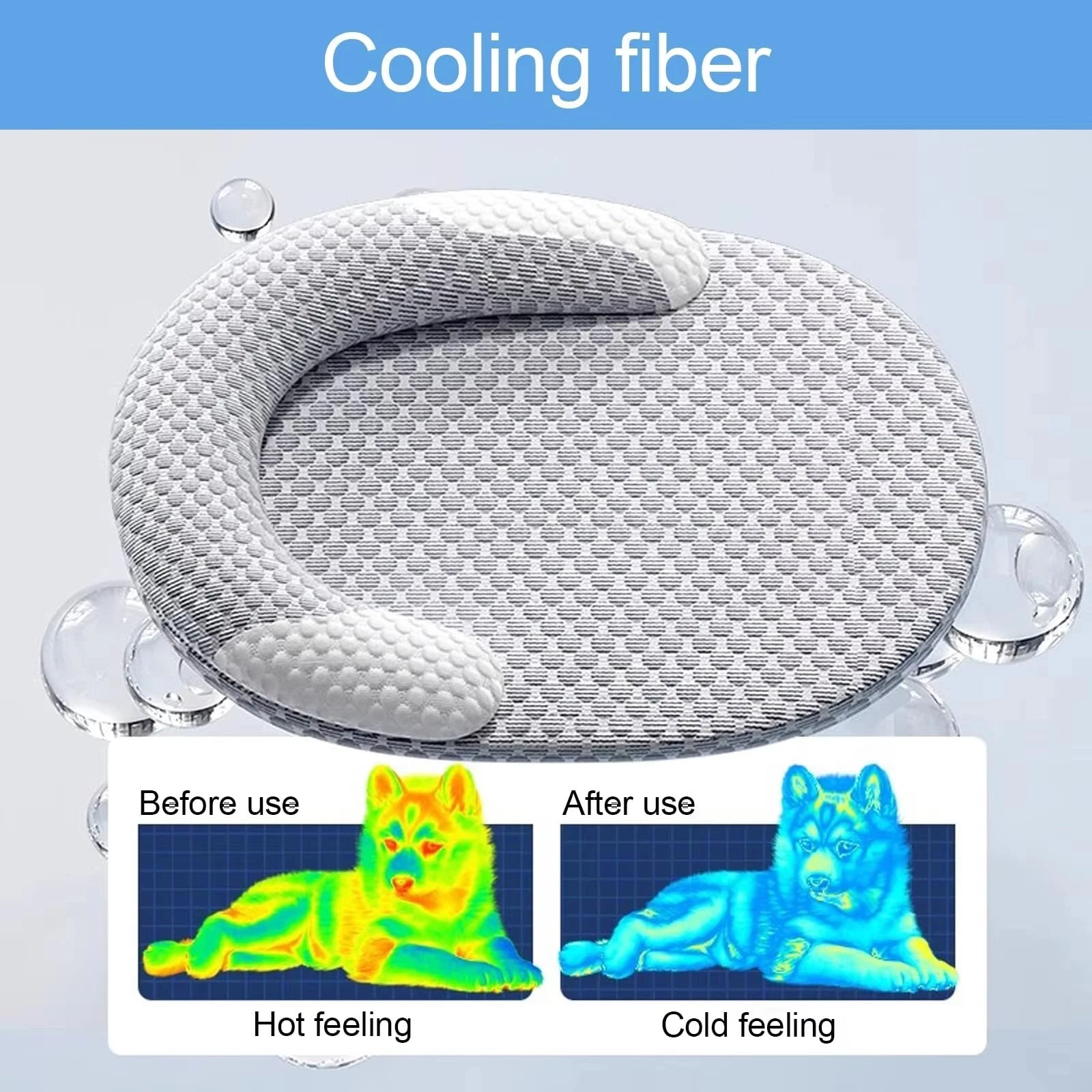 Dog Bed for Indoor or Outdoor Sleeping - Soft Plush Pet Nest with Non-Slip Bottom Cozy Kennel for Small to Medium Dogs