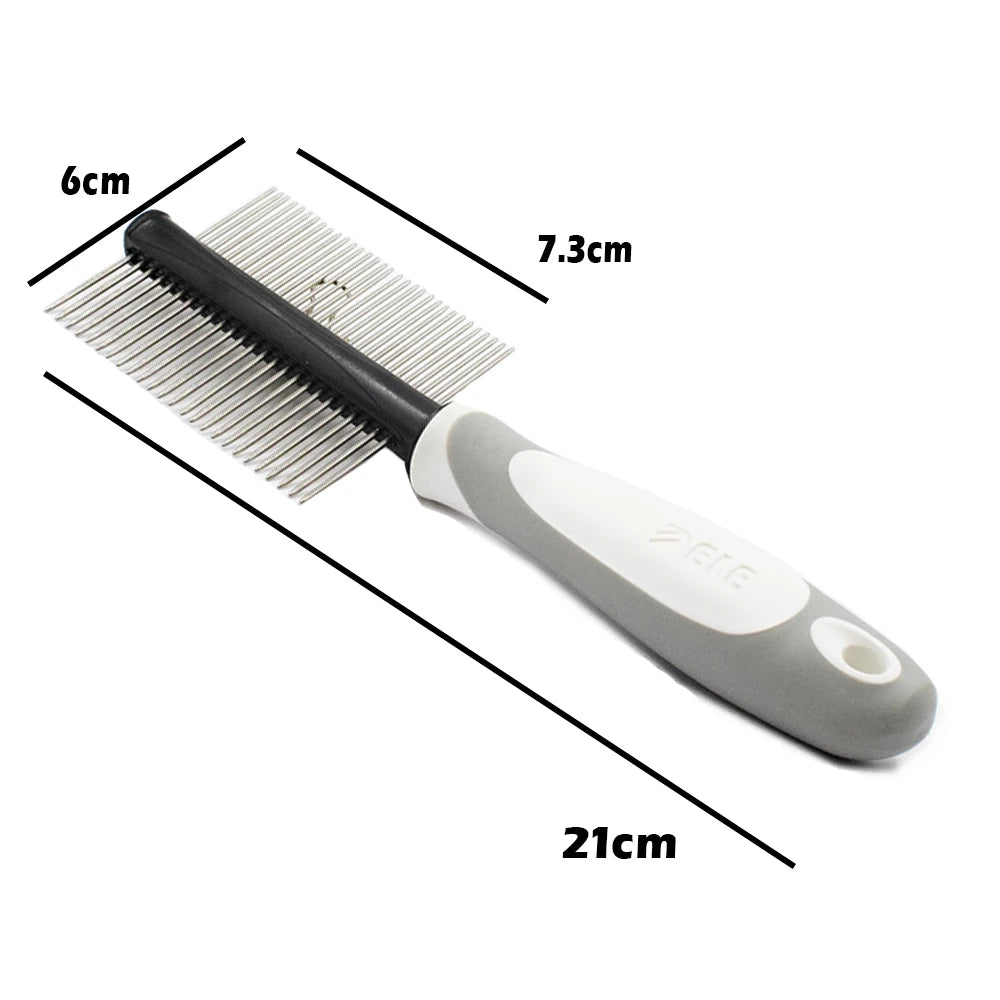 Pet Hair Comb for Cat Dog Hair Remover Double-sided Easy Deshedding Brush for Cat Grooming Tool for Long Small Hair Dog