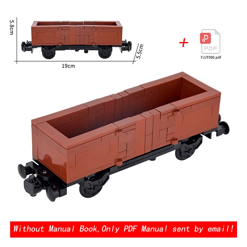 2025 New MOC City Creative Idea Train Artillery vehicle tank destroyer Building Block Bricks Kids DIY High-tech Creative Toys