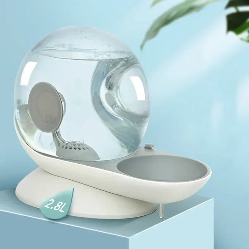 2.8L Automatic Cat Water Dispenser Dog Snail Drinking Bowl Large-capacity Filter Kitten Drinker No Electricity Pet Accessories