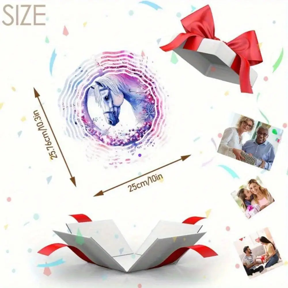 Western Cowboy Horse Wind Chime,Outdoor Decor,Xmas/Halloween Gift,Woman Gift