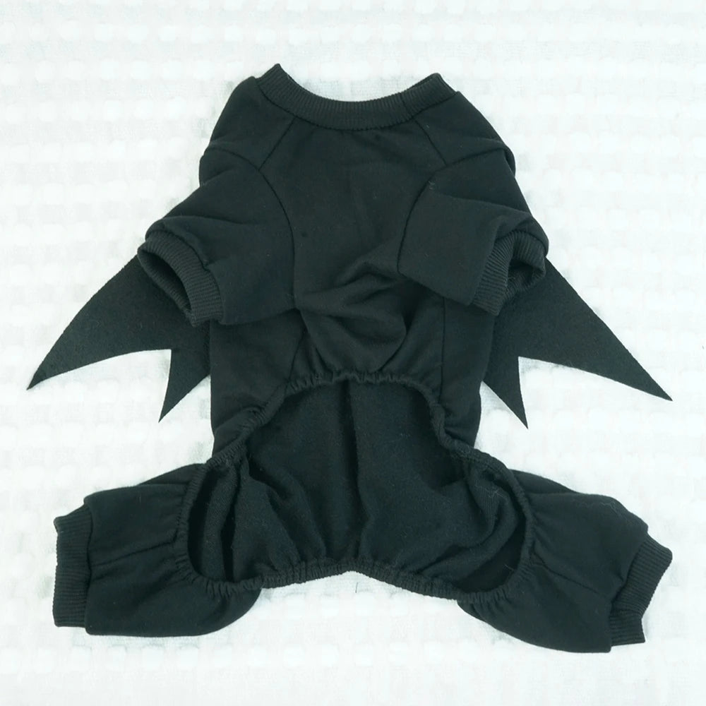 Funny Halloween Costume for Cat and Dog Cartoon Bat Stand Four Legged Jumpsuit Small and Medium-sized Dog Pet Clothing