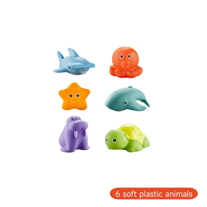 Children Bath Toys Indoor And Outdoor Swimming Pool Beach Parent-child Interactive Catch Fish Game Toys Water Floating Fish Toys