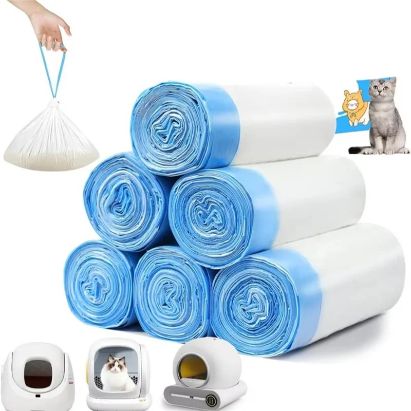A84E-90 Count Cat Litter Bags Cat Litter Bags For Home Extra-Thick Cat Litter Box Liners