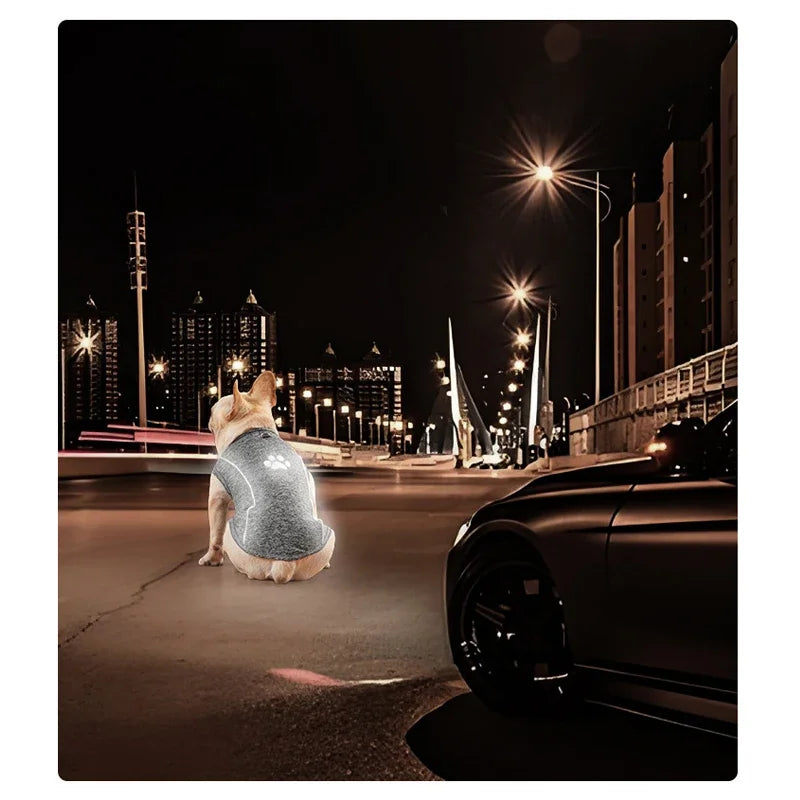 Quick Dry Dog Shirts Pet Tank Top Breathable Sleeveless Vest Spring Summer Clothes Soft Reflective T Shirt for Small Medium Dogs