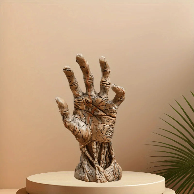 Resin Crafts Home Decations Halloween Horror Themed Desktop Small Decorations Satan's Hand Creepy Design Ideal for Home