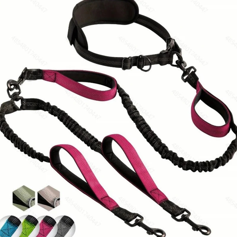 Dog Hand Holding Rope Double-ended traction rope Suitable for Fitness Running Hand holding rope Multifunctional Traction Belt Do