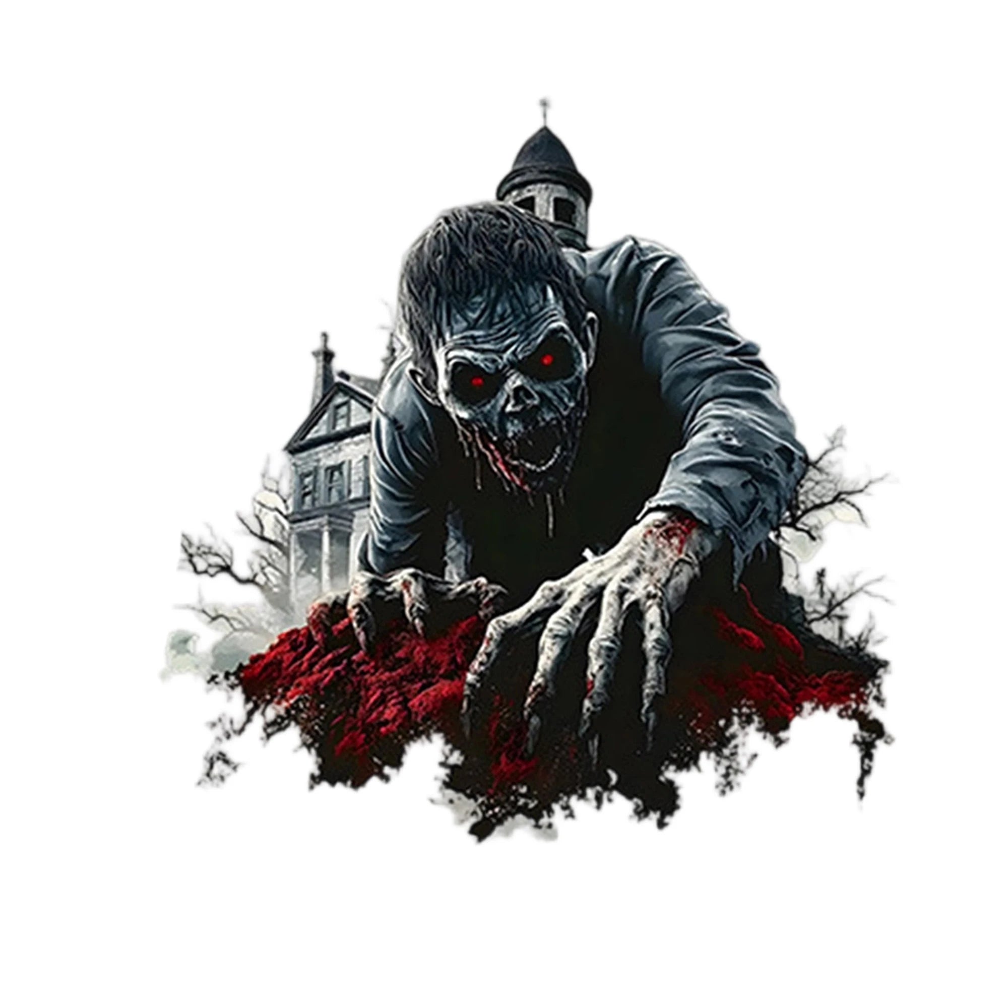 Halloween Pumpkin Window Cling Creepy Ghost Wall Decal Sticker for Haunted House Party Decorations 3D Scary Bat Decal for