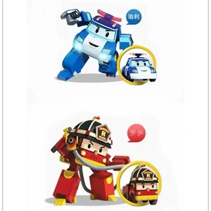 New Cartoon Robocar Poli Action Figures Transformation Anime Hand Deformation Car Model Airplane Gift Toys Robots For Children