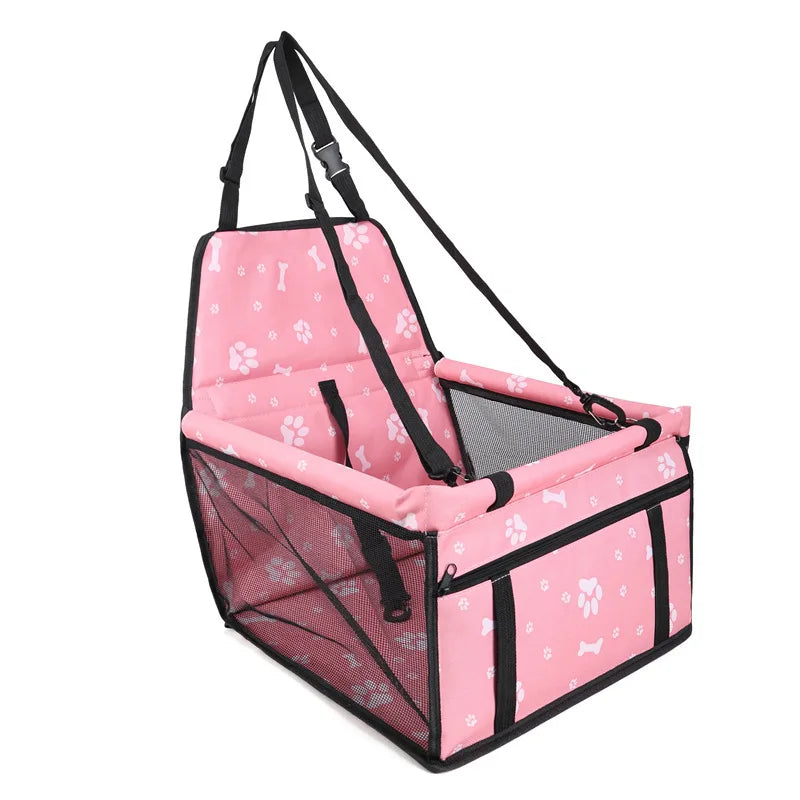 Cat Carriers Bags Travel Accessories Pet Dog Seat, Foldable Dog Car Booster Seat Waterproof Breathable Oxford Travel Bag Puppies