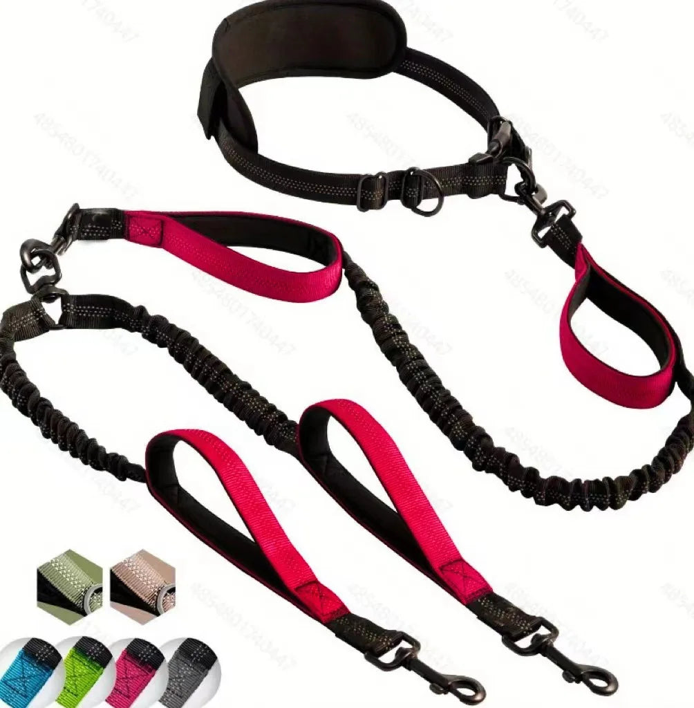 Dog Hand Holding Rope Double-ended traction rope Suitable for Fitness Running Hand holding rope Multifunctional Traction Belt Do