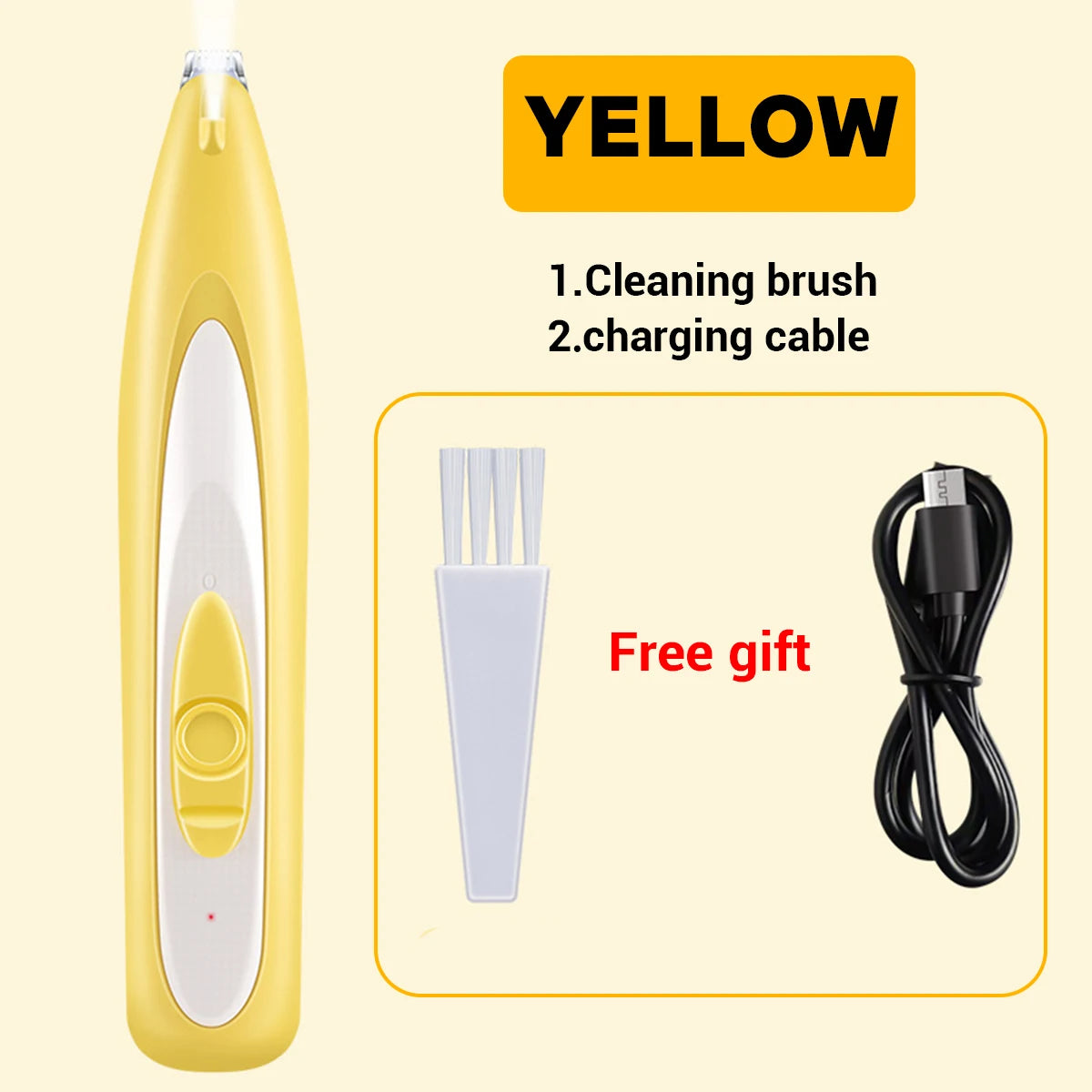 Professional Dog Grooming Clippers & LED Light LCD Display 18mm Wide Blade for Paw Trimming Low Noise Cordless Pet Hair Trimmer