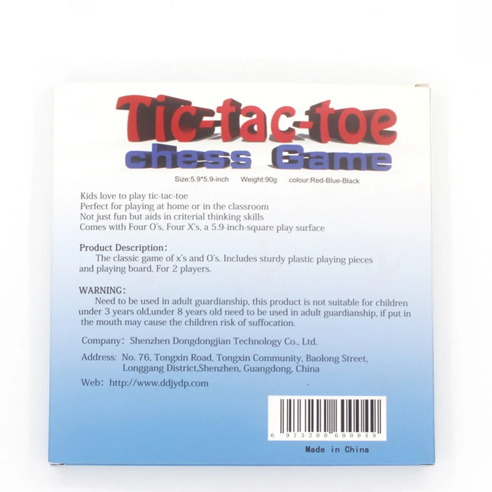 Tic Tac Toe Table Toy for Adults and Kids,Travel Game,Player Room Decor, Family XO Romantic Decorative Pieces