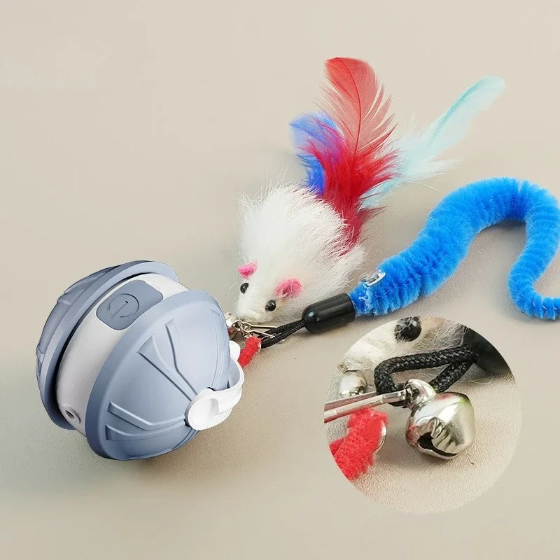 Automatic Smart Laser Ball Cat Toy Electric Rolling Interactive Self Play Pet Toy for Indoor Kittens Durable Entertainment Use