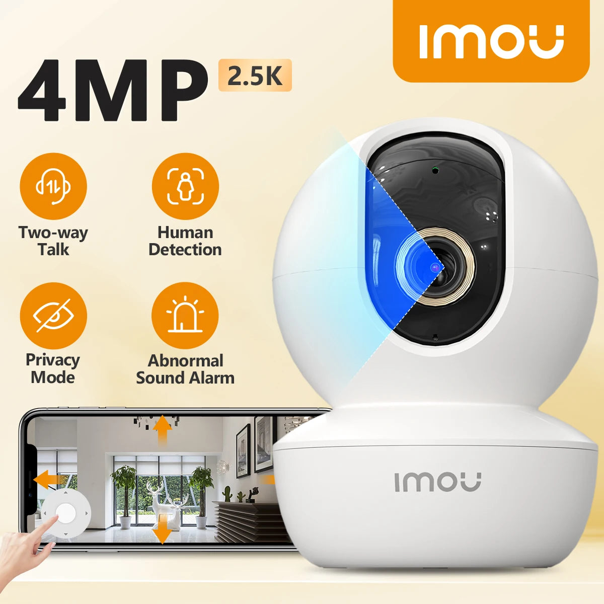 IMOU Indoor Camera Home CCTV Surveillance  360° PTZ WiFi Camera Auto Tracking Security Protection Family Pet Baby Monitor