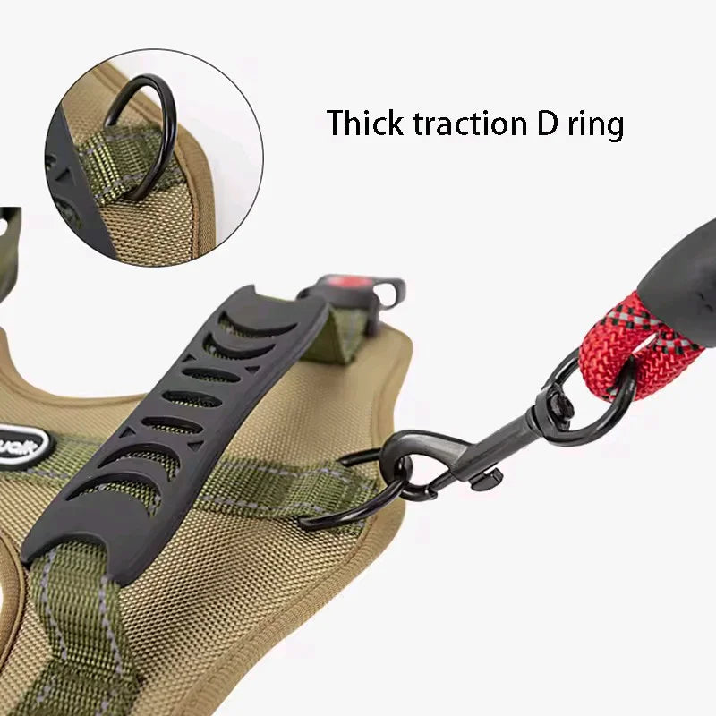 Pet Dog Harness for Medium Large Dogs Adjustable Reflective Vest Harnesses for Small DogsFront Clip Harness Easy Control Handle