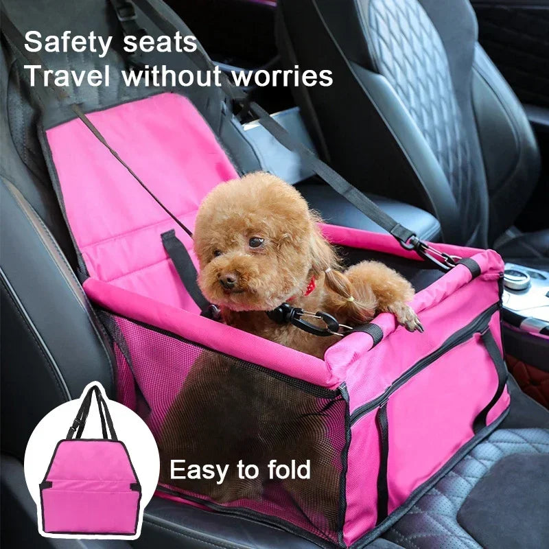 Double Thick Waterproof Pet Travel Accessories  5 Color Folding Mat, Mesh Bag & Car Seat Cover