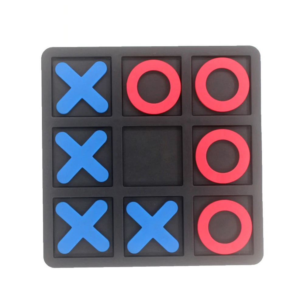 Tic Tac Toe Table Toy for Adults and Kids,Travel Game,Player Room Decor, Family XO Romantic Decorative Pieces
