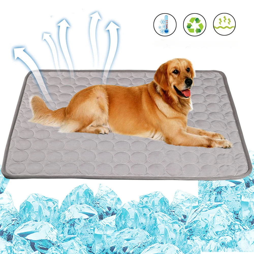 Dog Cooling Mat Extra Large Summer Pet Cold Bed for Small Big Dogs Cat Durable Blanket Sofa Cat Ice Pad Blanket Pet Accessories