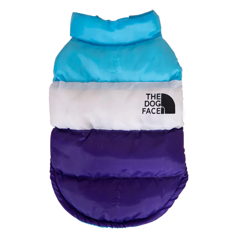 Winter Warm Dog  Clothes Designer Fashion Dog Cotton  Color Block Pet Coat For Small Dogs Chihuahua Puppy Costume Windproof