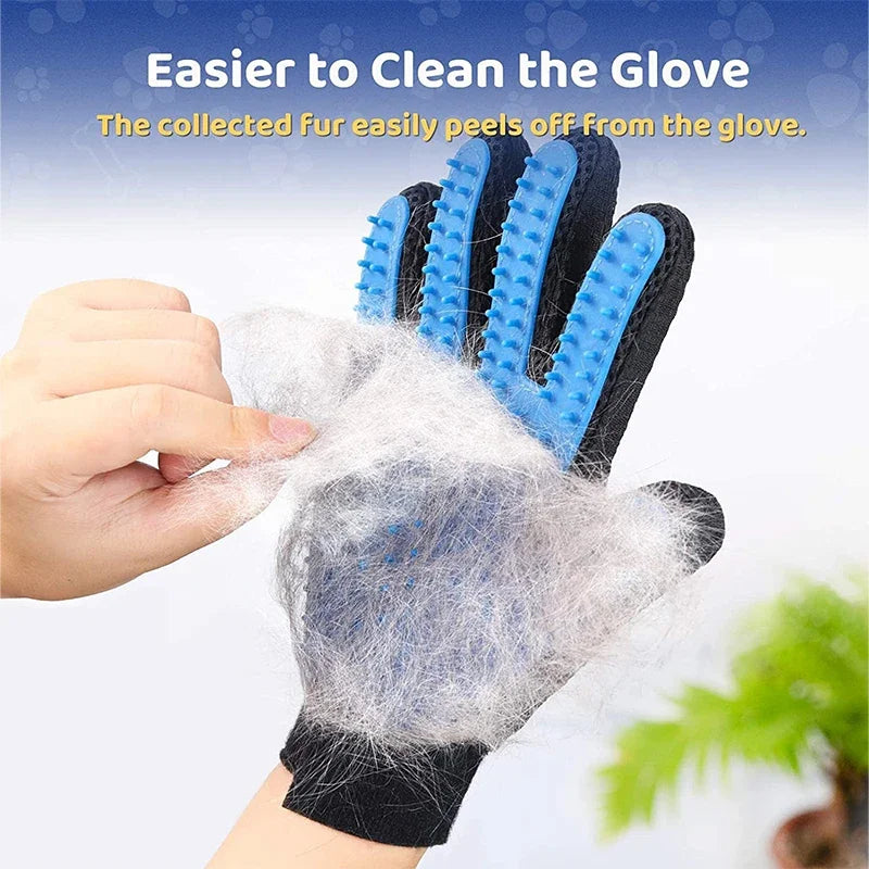 Pet Grooming Kit  Dog Cat Rabbit  2 Sided Grooming Brush Bath Cleaning Glove De-Shedding De-Matting Pet Hair Grooming Knife