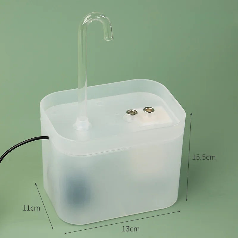 Pets Water Fountain Auto Filter USB Electric Mute Cat Drinker Bowl 1500mL Recirculate Filtring Drinker for Cats Water Dispenser