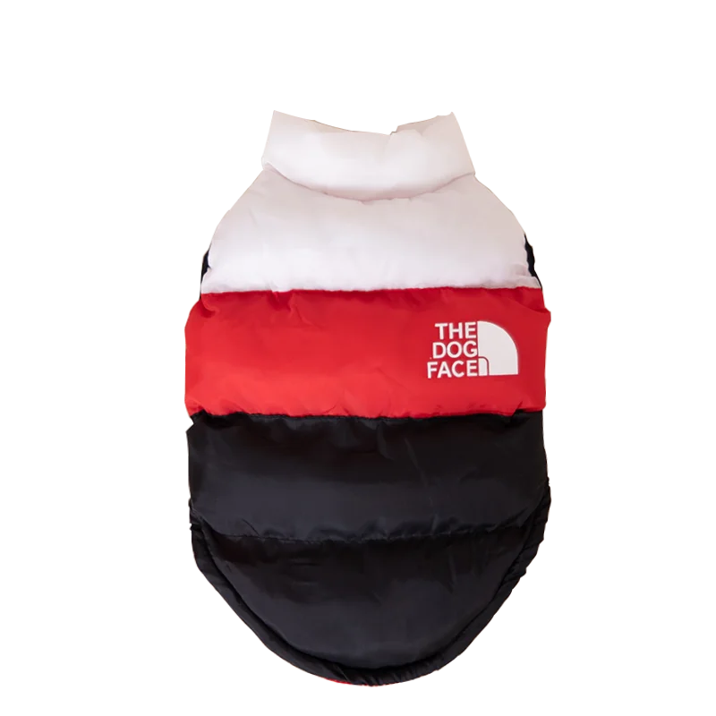 Winter Warm Dog  Clothes Designer Fashion Dog Cotton  Color Block Pet Coat For Small Dogs Chihuahua Puppy Costume Windproof