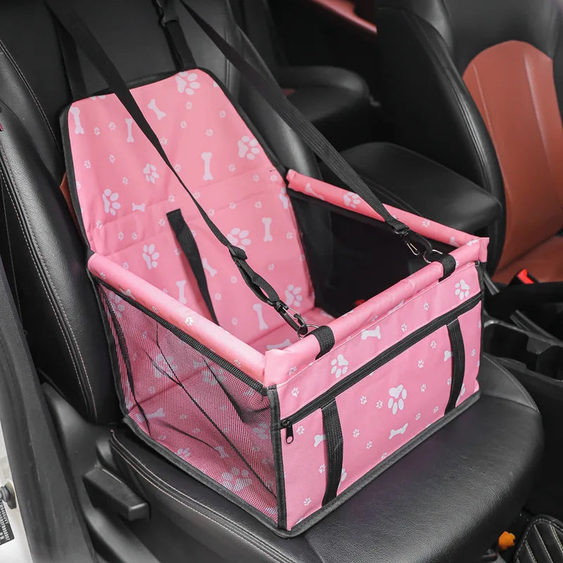 Cat Carriers Bags Travel Accessories Pet Dog Seat, Foldable Dog Car Booster Seat Waterproof Breathable Oxford Travel Bag Puppies