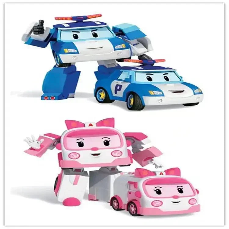 New Cartoon Robocar Poli Action Figures Transformation Anime Hand Deformation Car Model Airplane Gift Toys Robots For Children