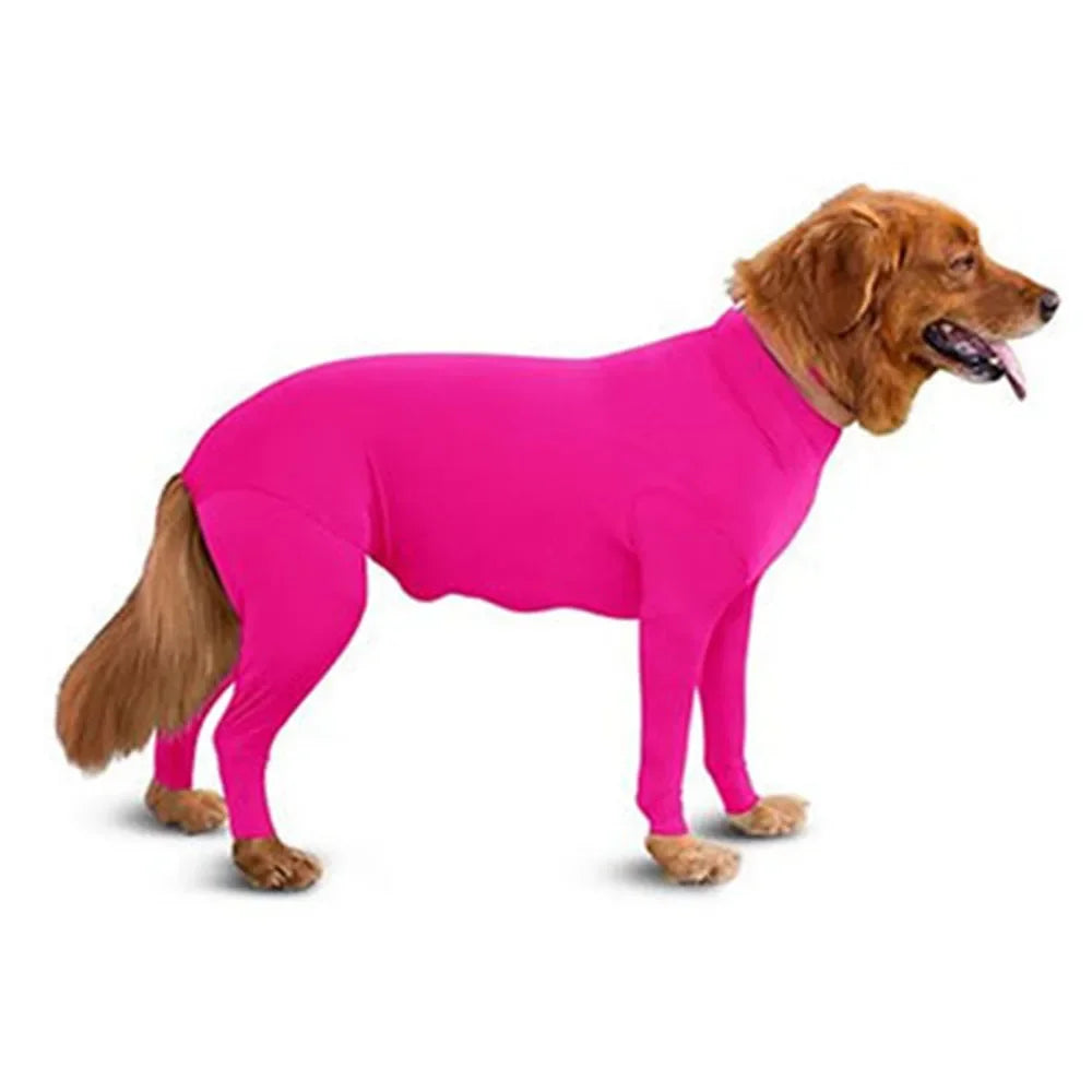 Pet Dog Onesie Clothes Anxiety Calming Shirt For Medium Large Dogs 4-leg Dog Jumpsuit Prevent Shedding Hair Surgery Recovery