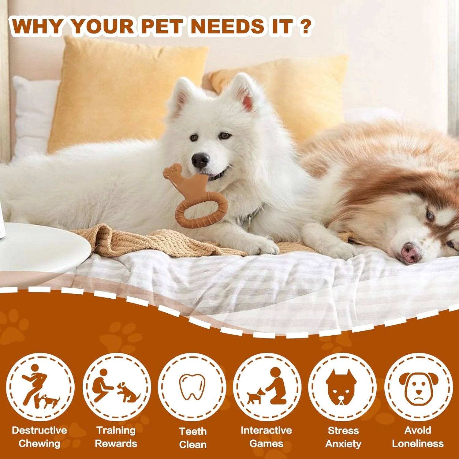 Engaging and Fun High-Quality Chew Toys for Dogs - Durable and Extra Strong to Ensure Long-Lasting Entertainment and Promote Den