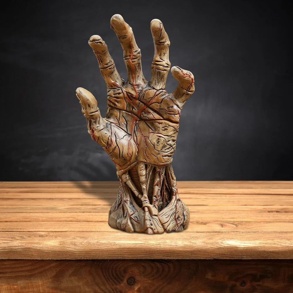 Resin Crafts Home Decations Halloween Horror Themed Desktop Small Decorations Satan's Hand Creepy Design Ideal for Home