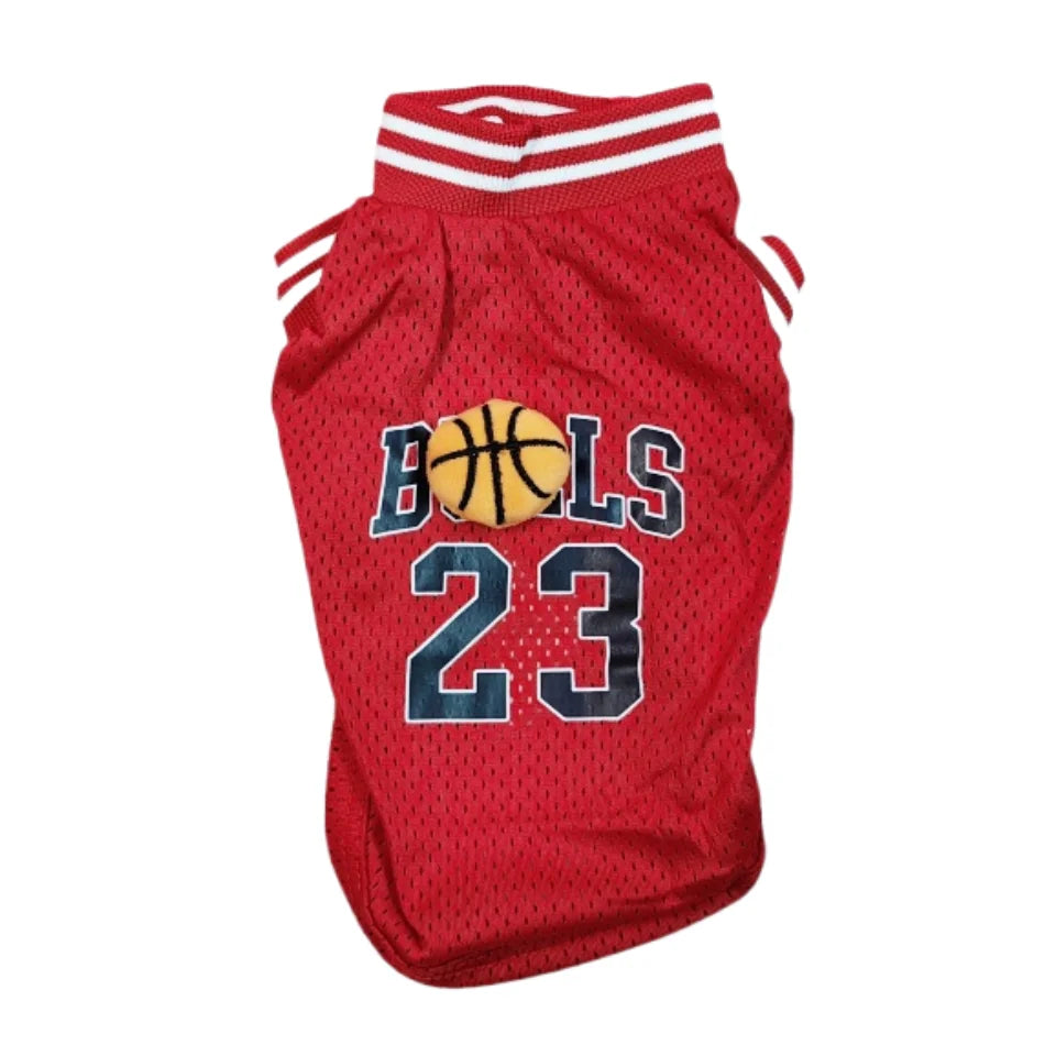 Breathable Pet Dog Mesh Vest Summer Shirt Dog Basketball Jersey Puppy Soft Vest Casual T-Shirt For Small Yorkies Pet Supply